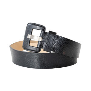 Y2K Banana Republic Italy Pebbled Leather Women Belt XS Preppy Old Money Work